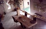TABLE MARBRE TRAVERTIN ITALIEN